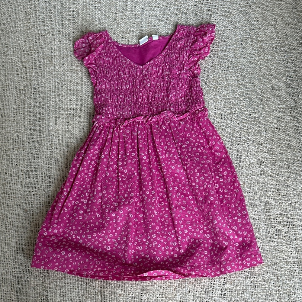 GAP Pink Floral Casual Kids Dress